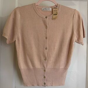 VTG NWT Lord & Taylor Dusty Pink Silk Sweater! Medium. RARE